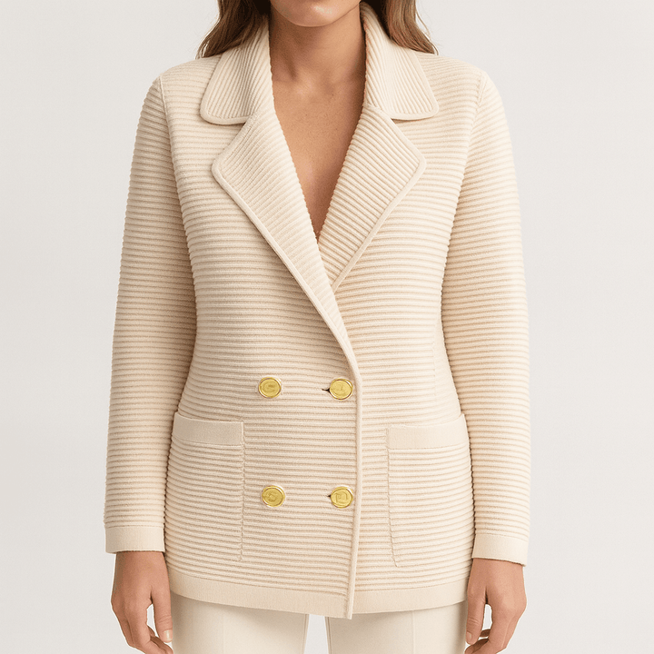 Drune | Frauen Wendbarer Blazer Jacke Gestrickter Stil