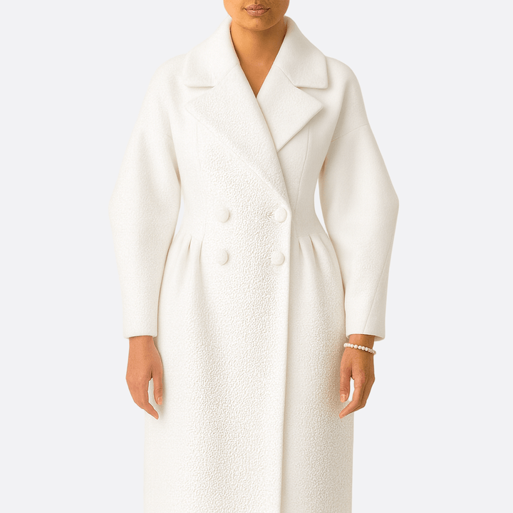Drune | Damen Doppelreihige Jacke mit Breitem Kragen