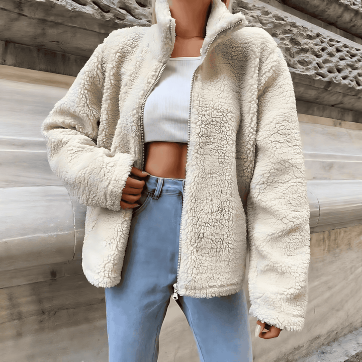 Drune | Damen Fleece Zip-Up Jacke Comfort Fit