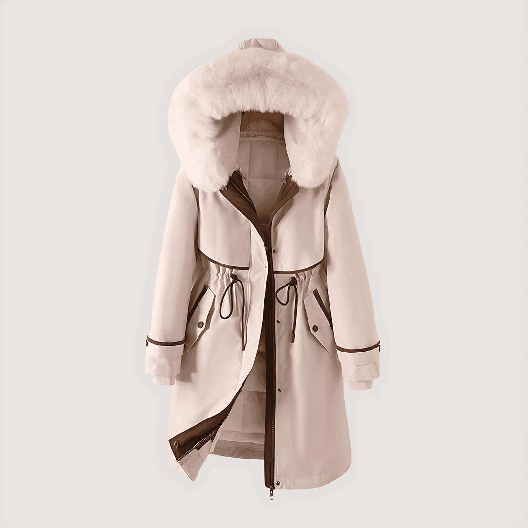 Drune | Damen Lange Kunstpelz Winter Parka Wasserdicht