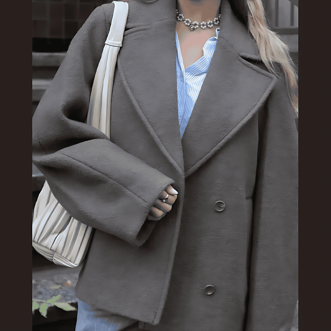 Drune | Damen Oversized Wolljacke Gemütlicher Stil