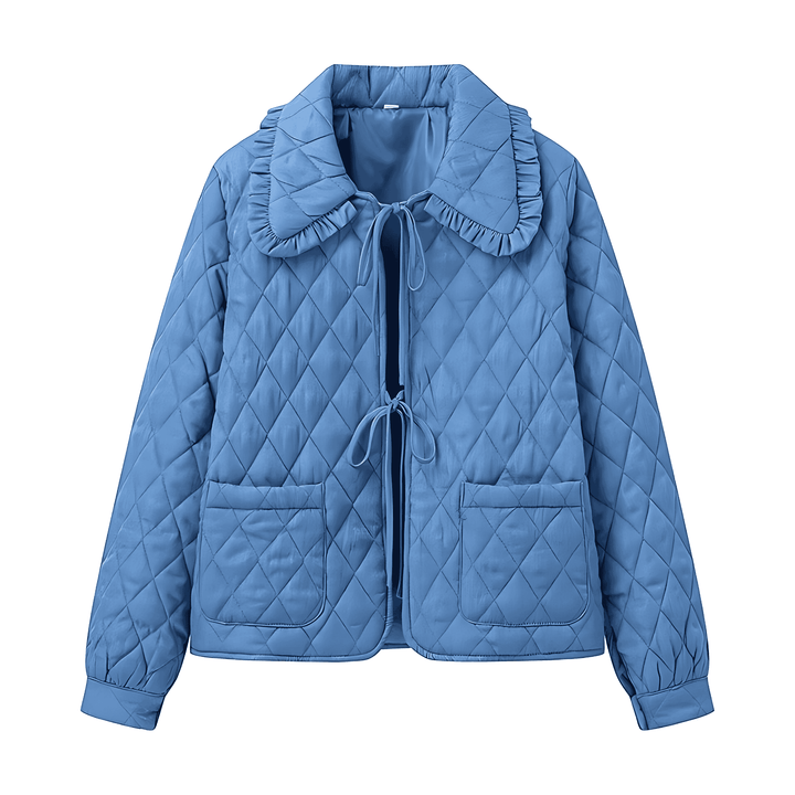 Drune | Damen Gequiltete Jacke Große Kragen
