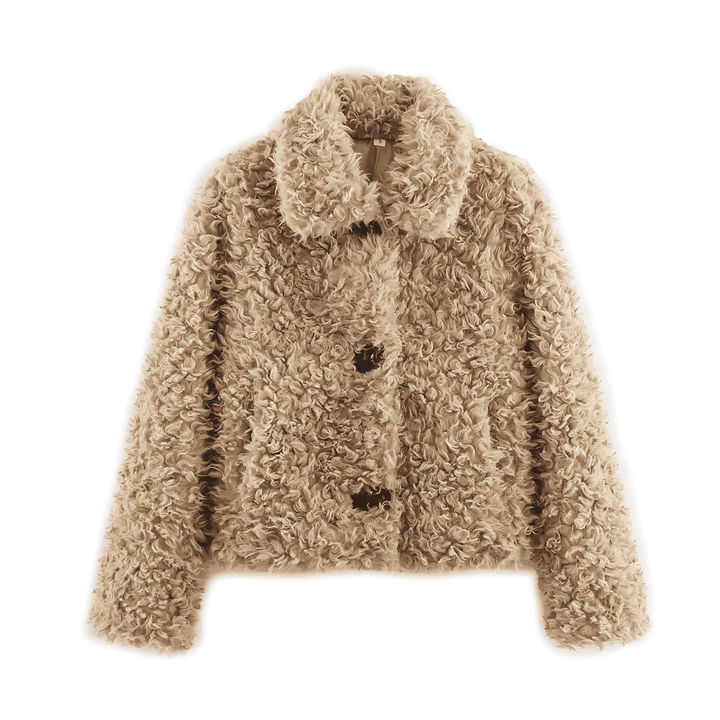 Drune | Damen Weiche Teddy-Jacke Gemütlicher Stil