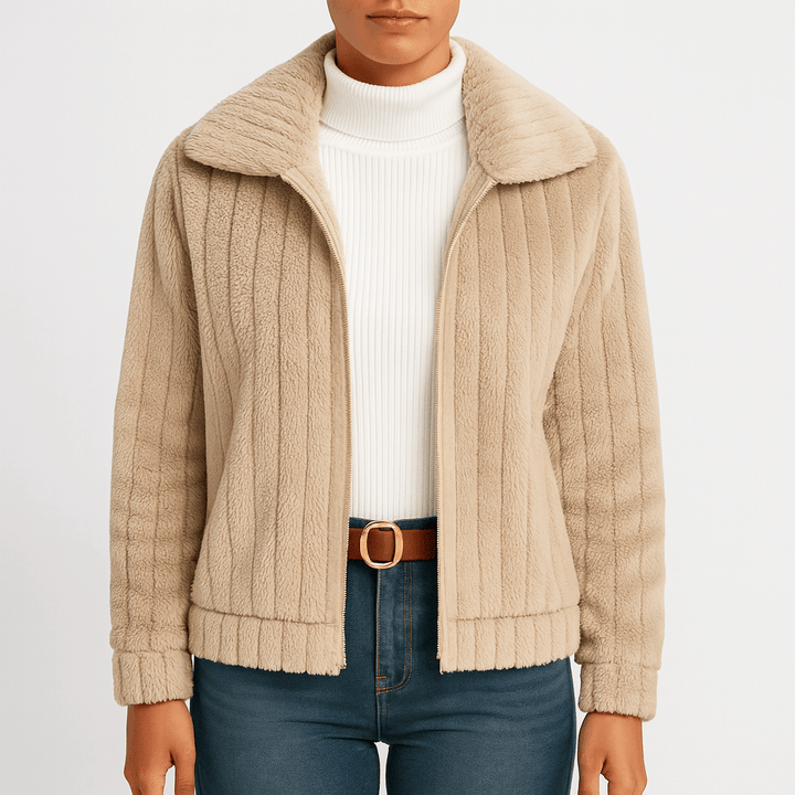 Drune | Frauen Stylischer Teddy-Mantel Gemütlicher Stil
