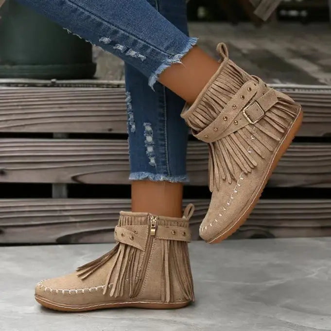 Drune | Rundkopf-Winterstiefel für Damen – Stilvolles & Bequemes Schneeschuhwerk