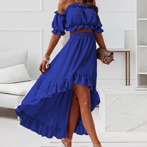 Drune | Elegantes Rüschenset Kleid