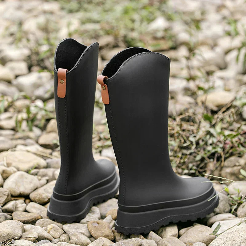 Drune | Gummistiefel für Frauen - Wasserdicht Hochschaft - Rutschfeste Sohle