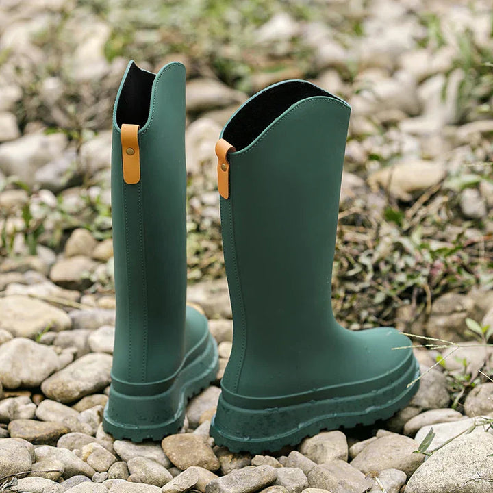 Drune | Gummistiefel für Frauen - Wasserdicht Hochschaft - Rutschfeste Sohle