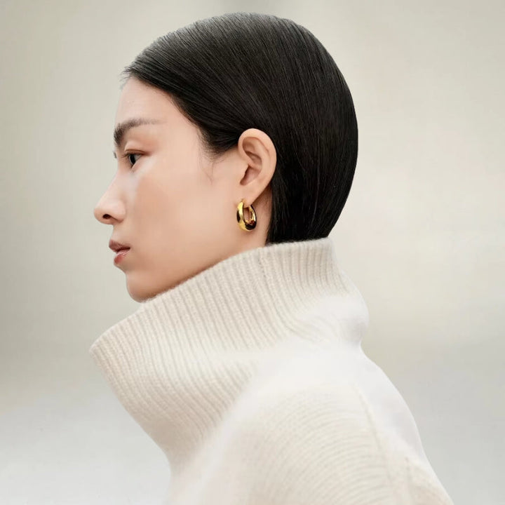 Drune | Rollkragenpullover - Gestrickte Wollmischung - Oversized Fit - Weich und Warm