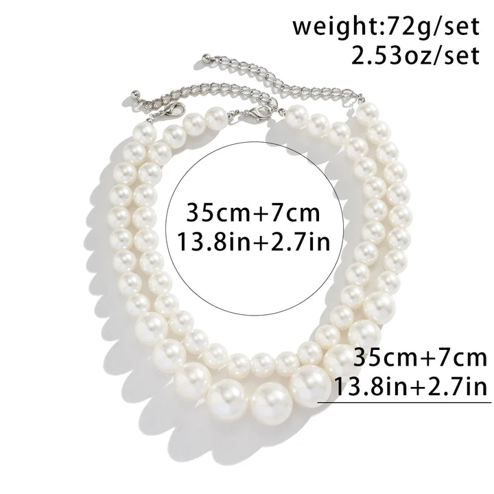 Drune | Verziertes Double Layer Halsketten Satz Für Damen