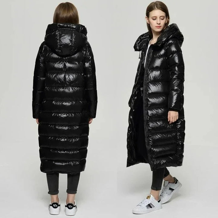 Drune | Elegante Lange Daunenjacke für Damen
