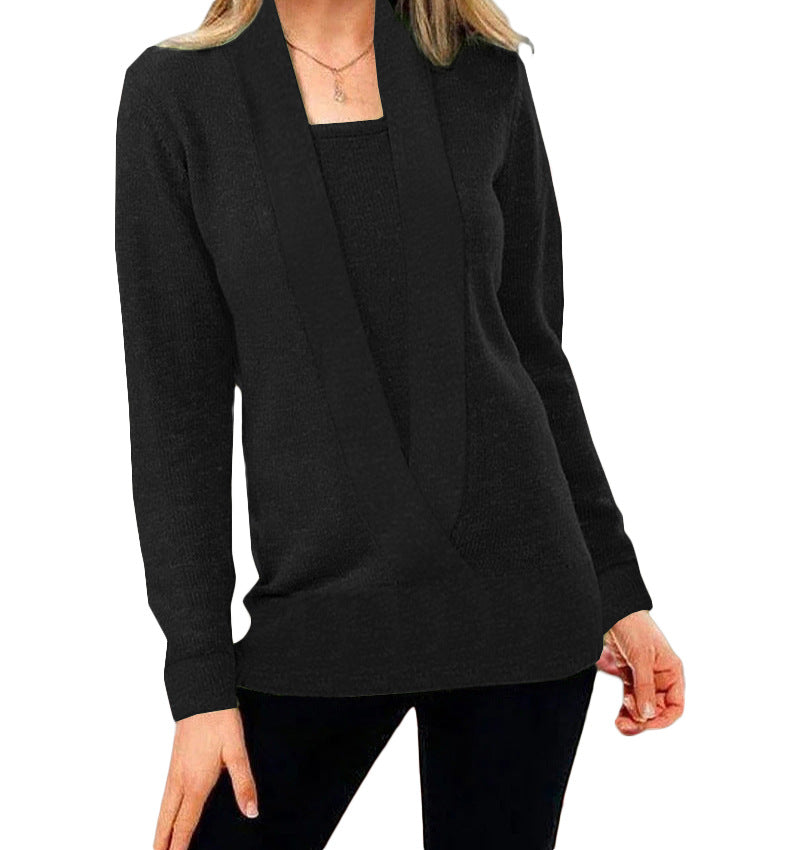 Drune | Eleganter Strickpullover mit tiefem Ausschnitt