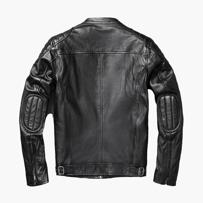 Drune | Bikerjacke im klassischen Moto-Style - Schmal geschnittene modische Übergangsjacke für Freizeit und Alltag