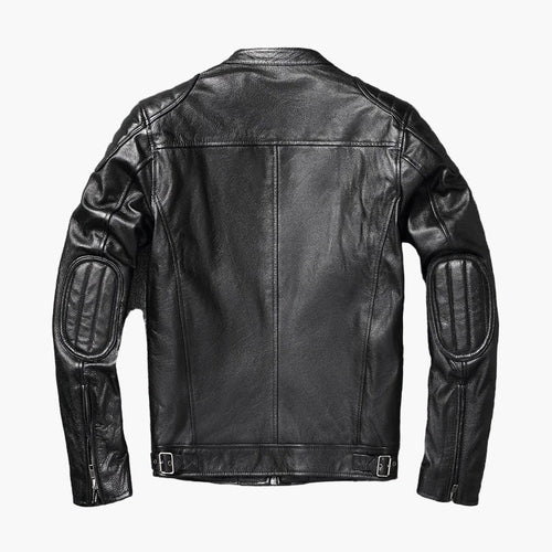 Drune | Bikerjacke im klassischen Moto-Style - Schmal geschnittene modische Übergangsjacke für Freizeit und Alltag