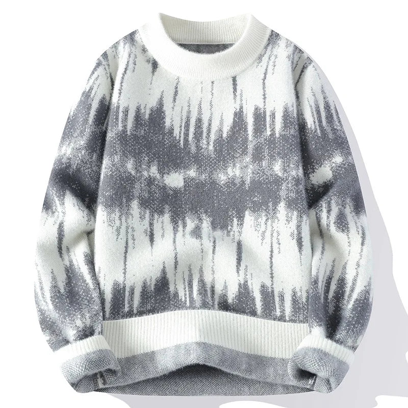 Drune | Weiche Strickjacke mit Tie-dye-muster Trendy und Bequem Perfekt Für Den Alltag