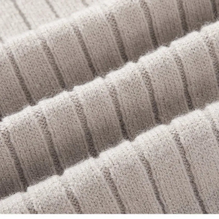 Drune | Strickpullover mit Stehkragen und Halbreißverschluss - Eleganter Freizeit- und Business-Look