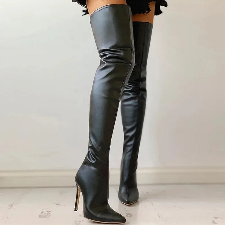 Drune | Die Kniehohe Absatzstiefel