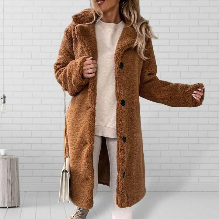 Drune | Damen Wintermantel Teddy Lang