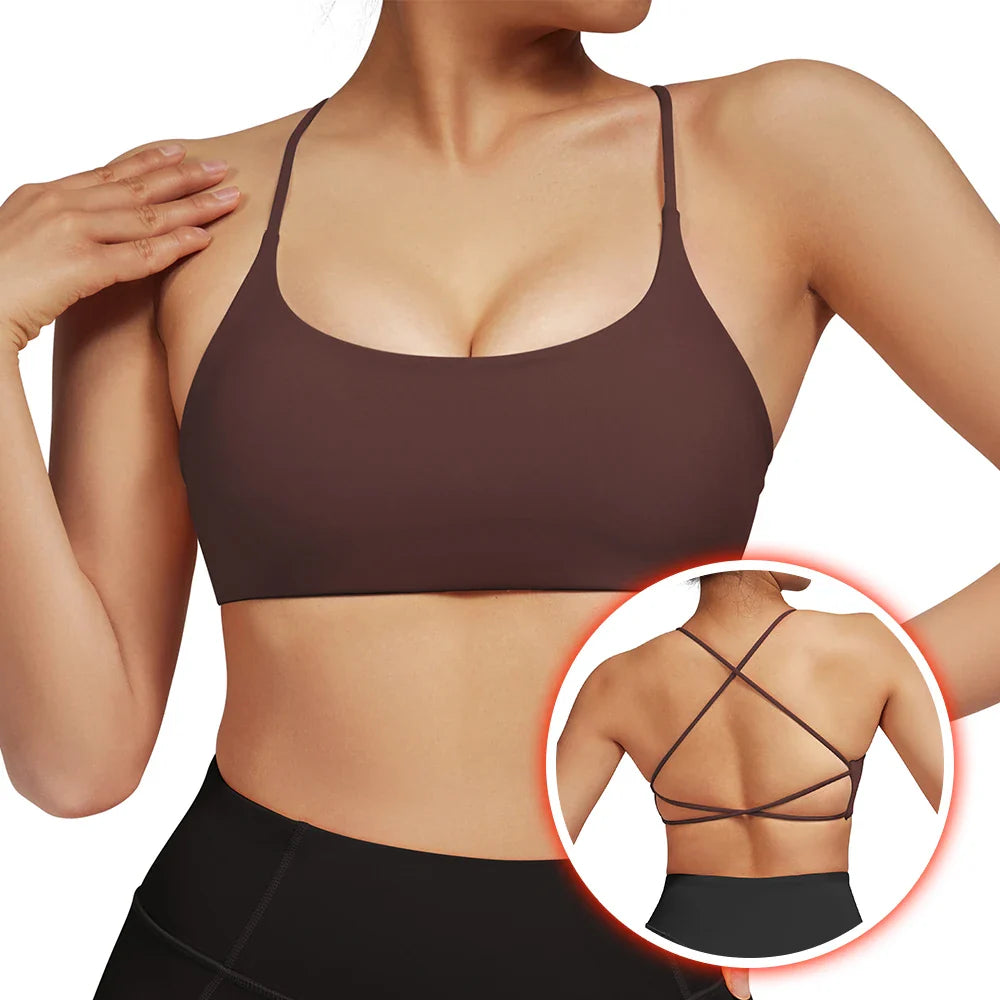 Drune | Rückenfreier Stoßfester Fitness Sport Bh Mit Polstern Für Frauen
