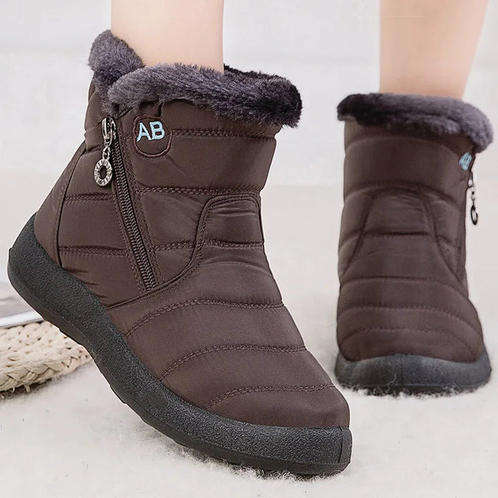 Drune | Schneestiefel - Mid-Calf - Wasserabweisend - Kunstfell gefüttert - Seitenreißverschluss