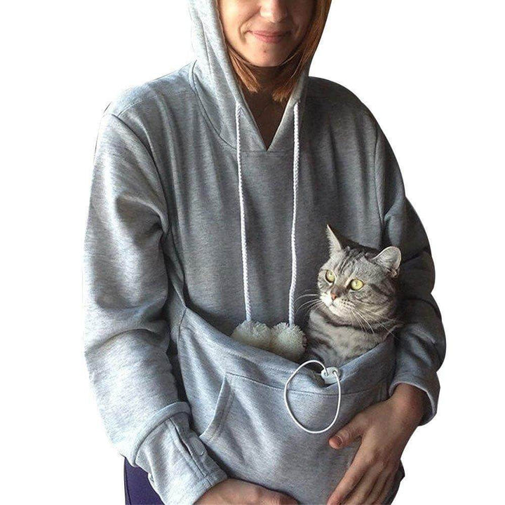 Drune - Damen Kapuzenpullover mit bestickten Reißverschlusstaschen für lässige Winterbekleidung