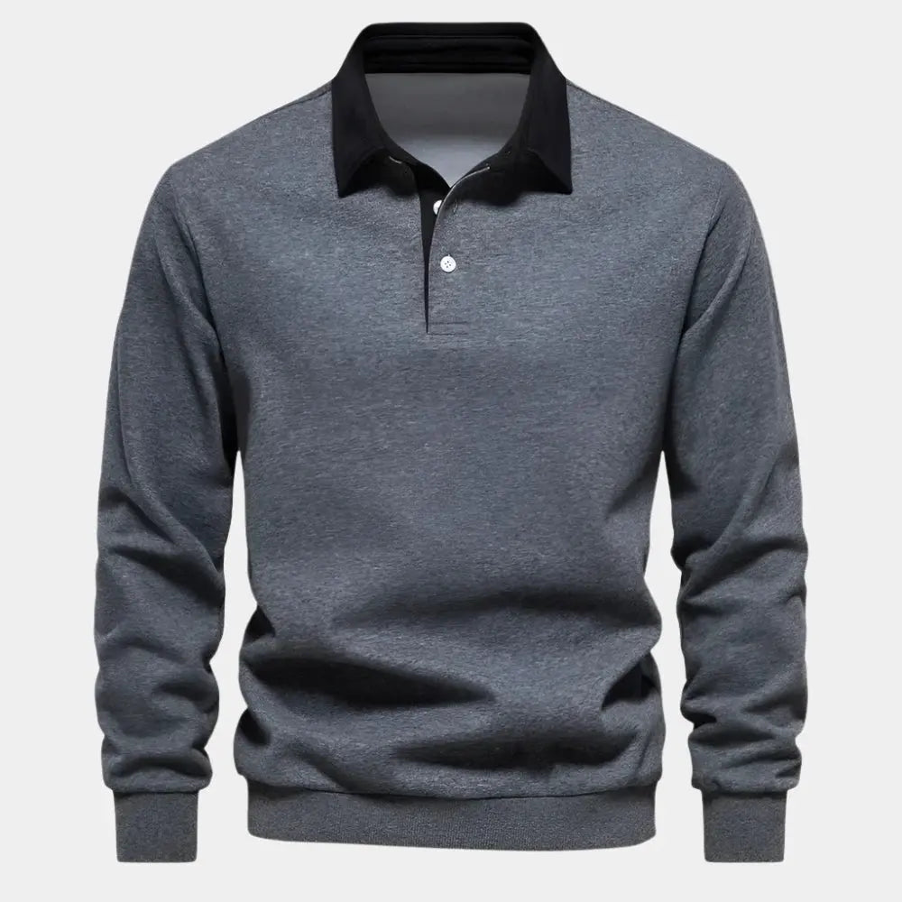 Drune | Langarm Polohemd
