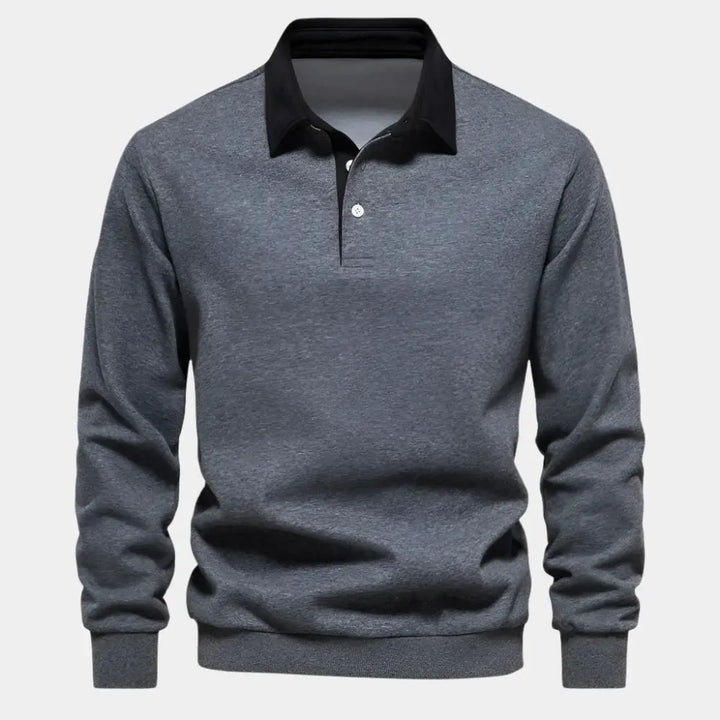 Drune | Langarm Polohemd