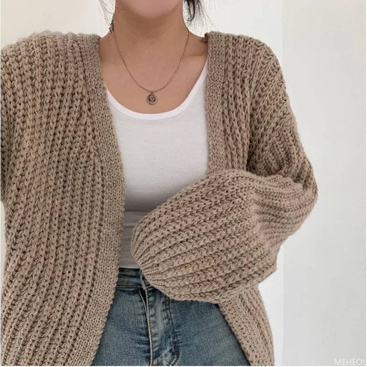 Drune | Übergröße Strickjacke aus grobem Strick
