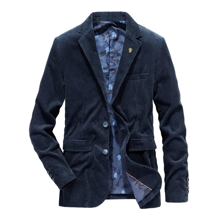 Drune | Cord Blazer Für Herren Klassische Eleganz in Braun