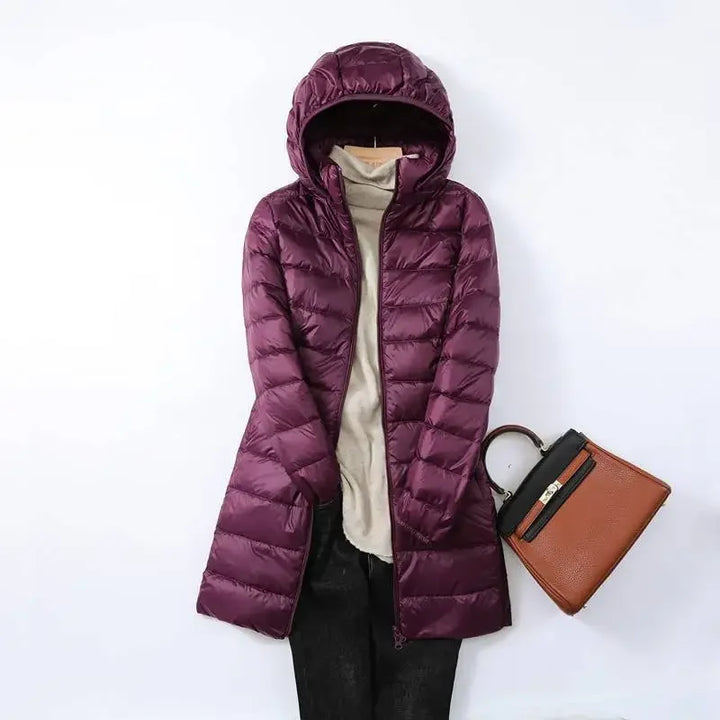 Drune | Pufferjacke - Daunenjacke Leicht Packbar - Abnehmbare Kapuze