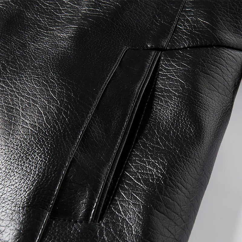 Drune | Lederjacke mit Kragen - Liam