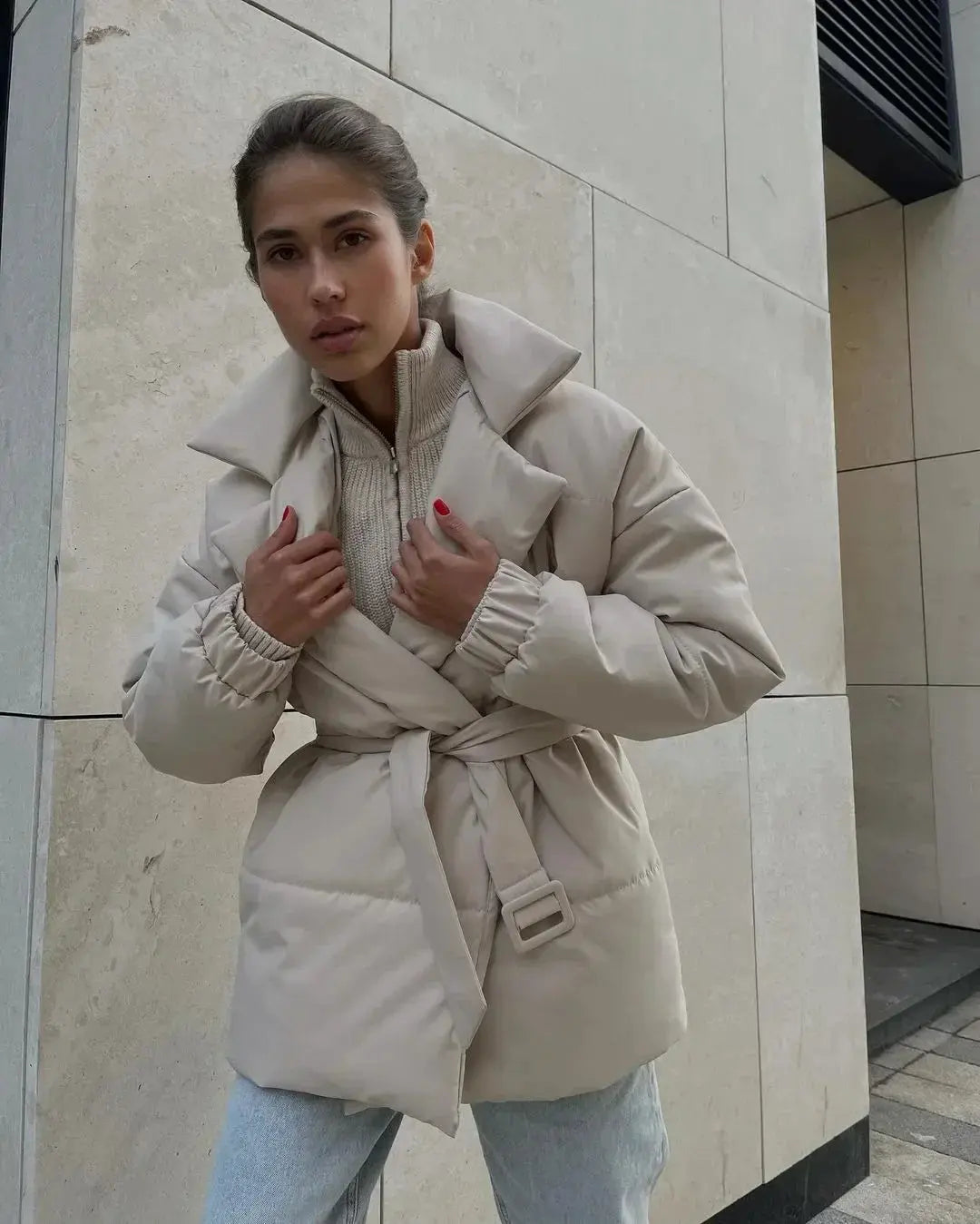 Drune | Pufferjacke mit Gürtel