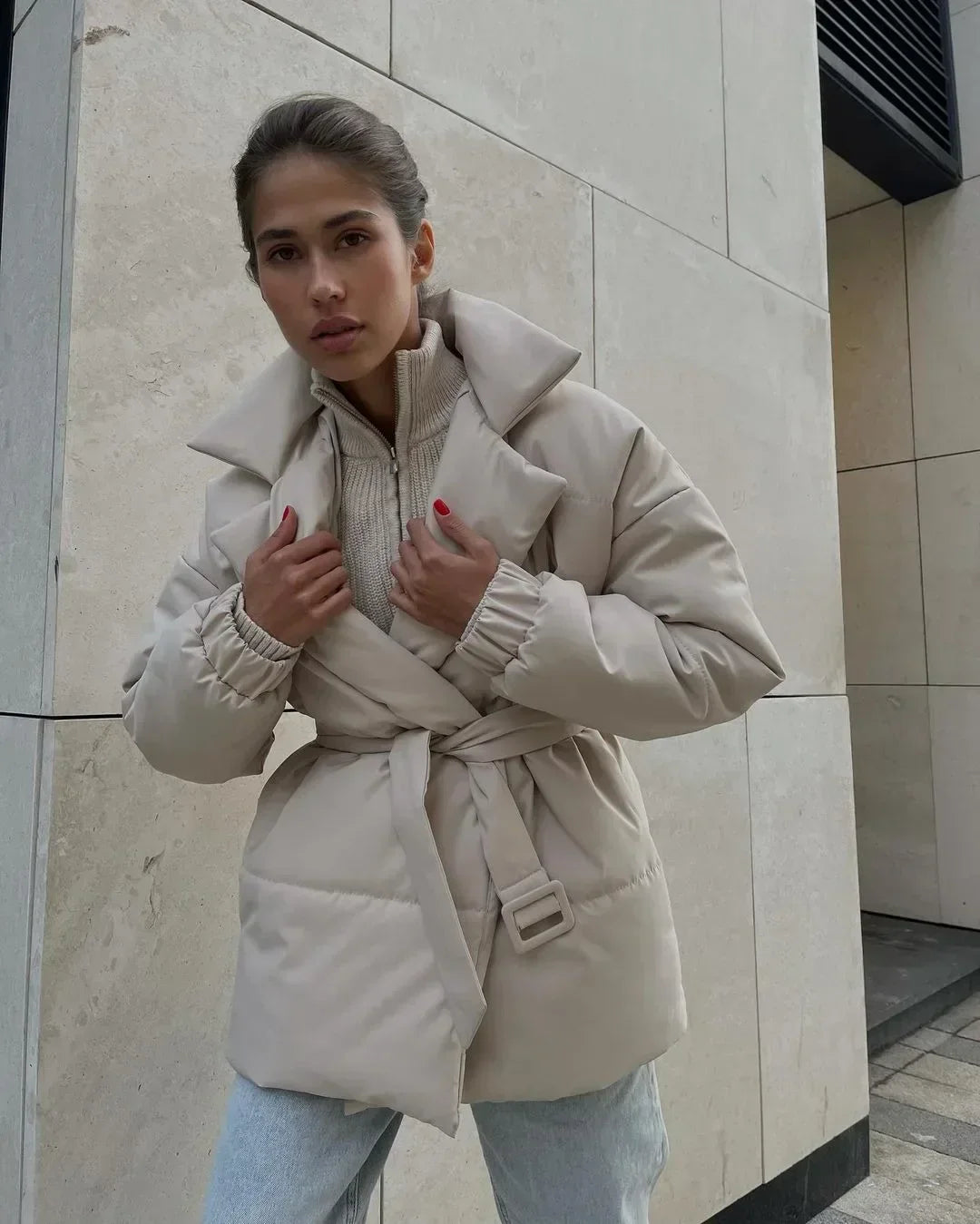 Drune - Pufferjacke - Mit Gürtel