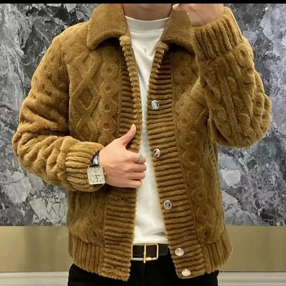 Drune | Warme Winterstrickjacke für Männer