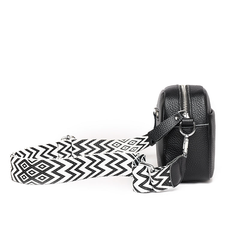 Drune Fashion - Schultertasche aus veganem Leder für Damen