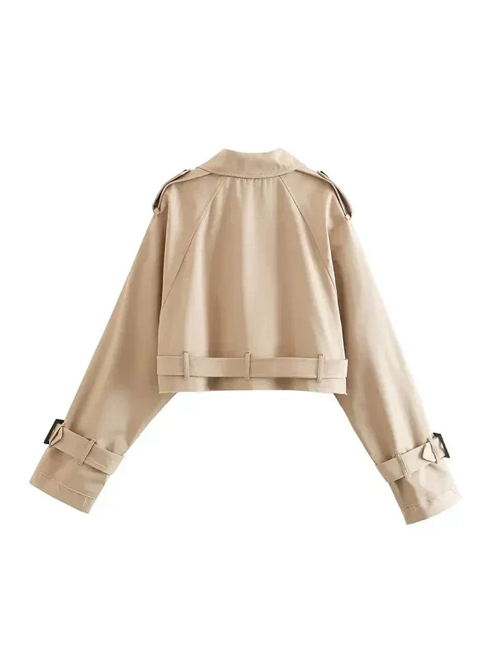 Drune | Kurze Jacke mit Gürtel