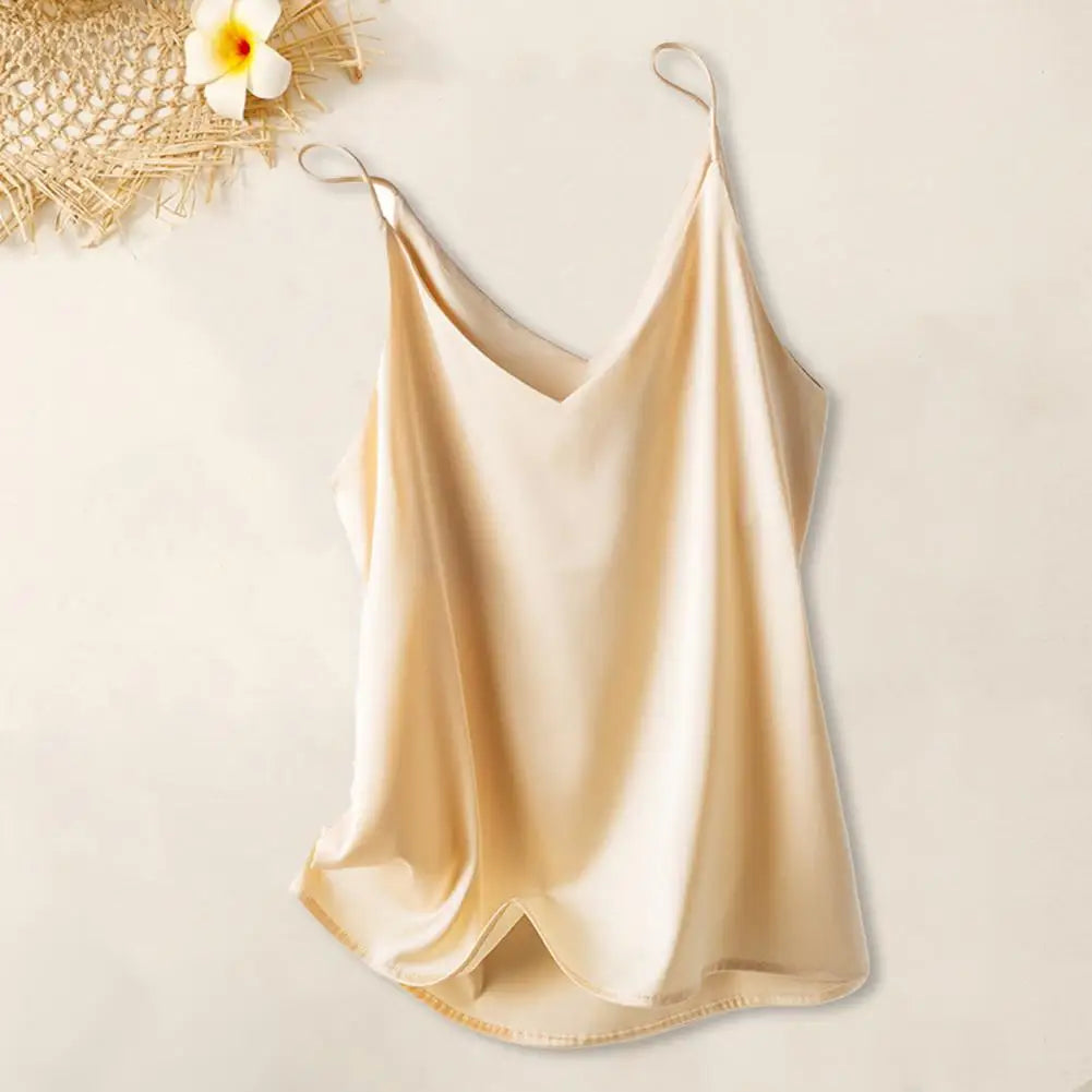 Drune | Satin Unterhemd Mit Spaghettiträgern Für Damen