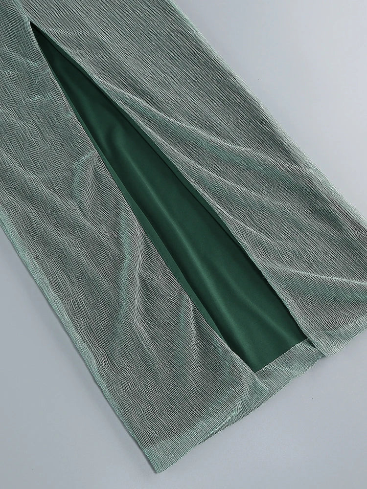 Drune | Glitzer Rückenfrei Abend Maxi Kleid