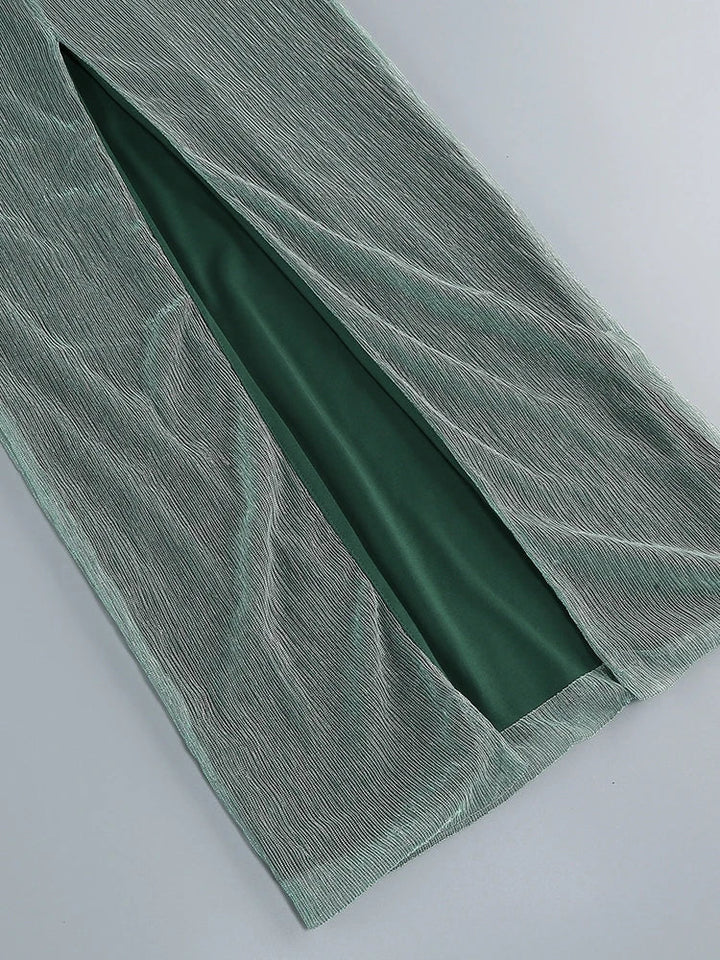 Drune | Glitzer Rückenfrei Abend Maxi Kleid