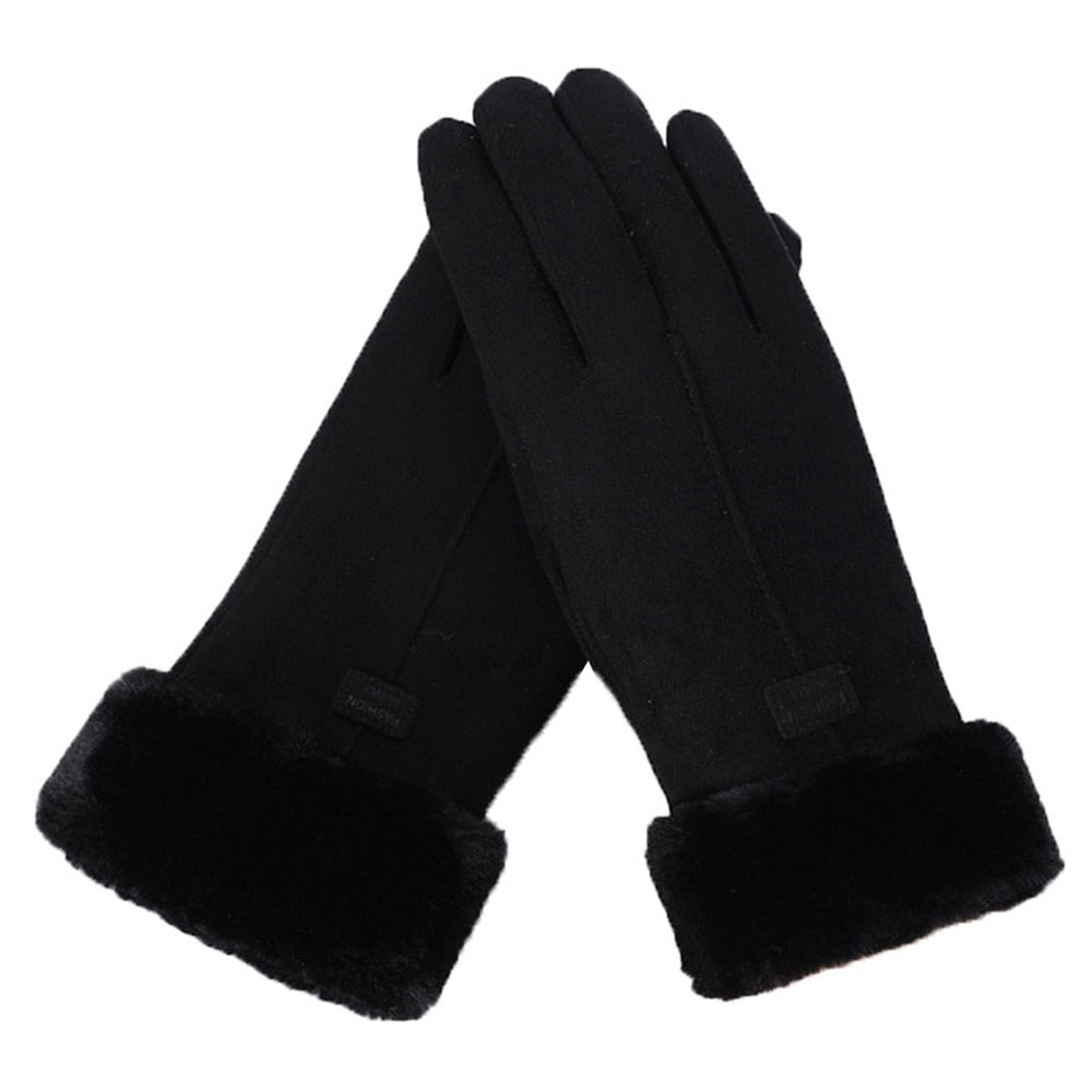 Drune - Schicke und Stilvolle Winter Furry Handschuhe für Frauen