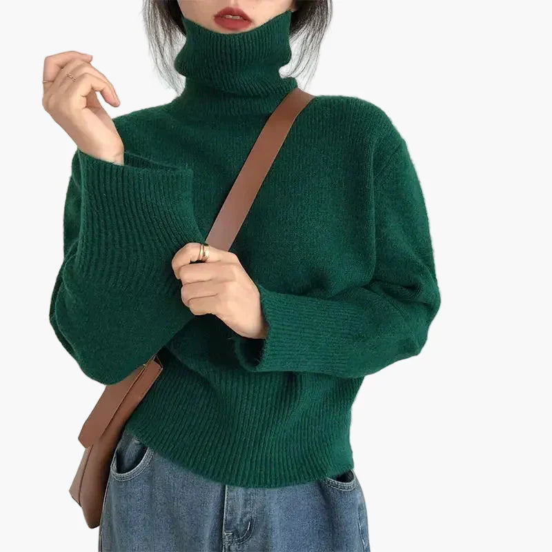 Drune | Turtleneck Pullover - Modischer Herbst Winter Strickpullover für Alltag & Freizeit