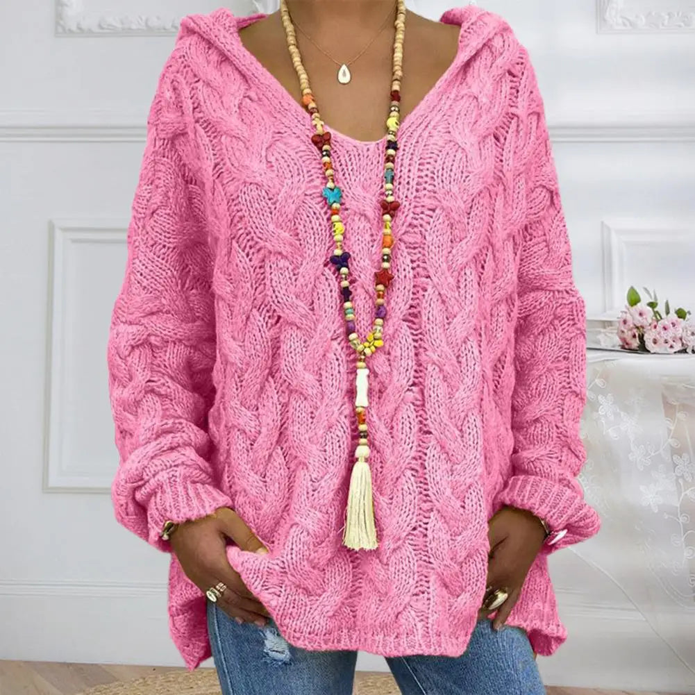 Drune | Oversize Kabelstrickpullover Kabelstrick Weich und Lässig