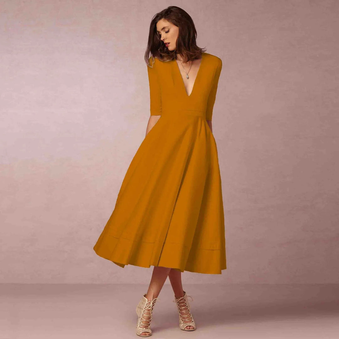 Drune | Elegante Lange Damenkleid