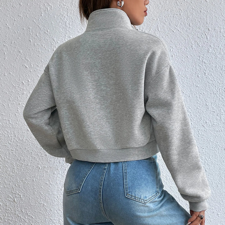 Drune | Stilvolles Zip up Crop Top