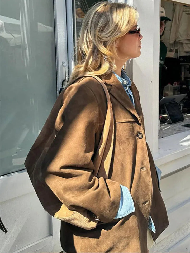 Drune | Jacke Klassisch Braun Wild jacke