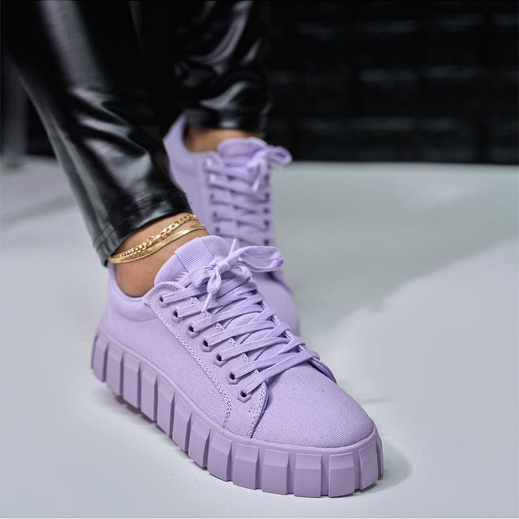 Drune | Modische orthopädische Damen Sportschuhe mit dicker Sohle