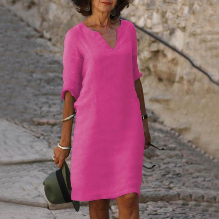 Drune | Elegantes Sommerkleid mit V-Ausschnitt