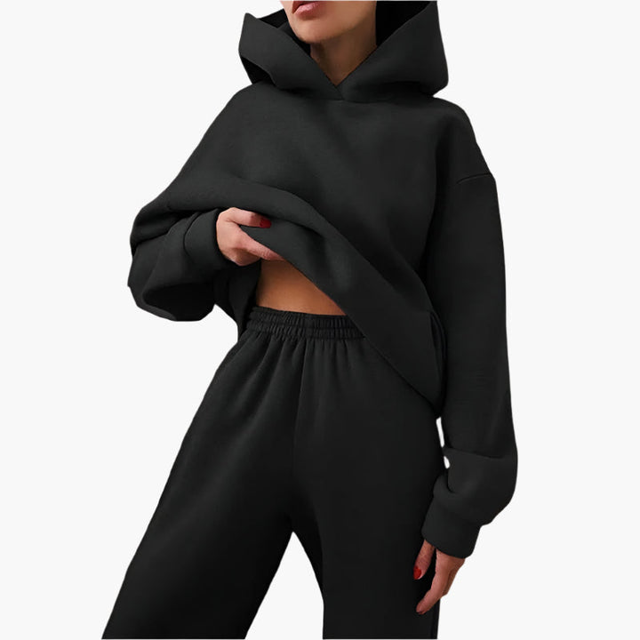 Drune | Oversize Lounge Set Kapuzenpullover und Jogginghose - Komfortabler Freizeitlook