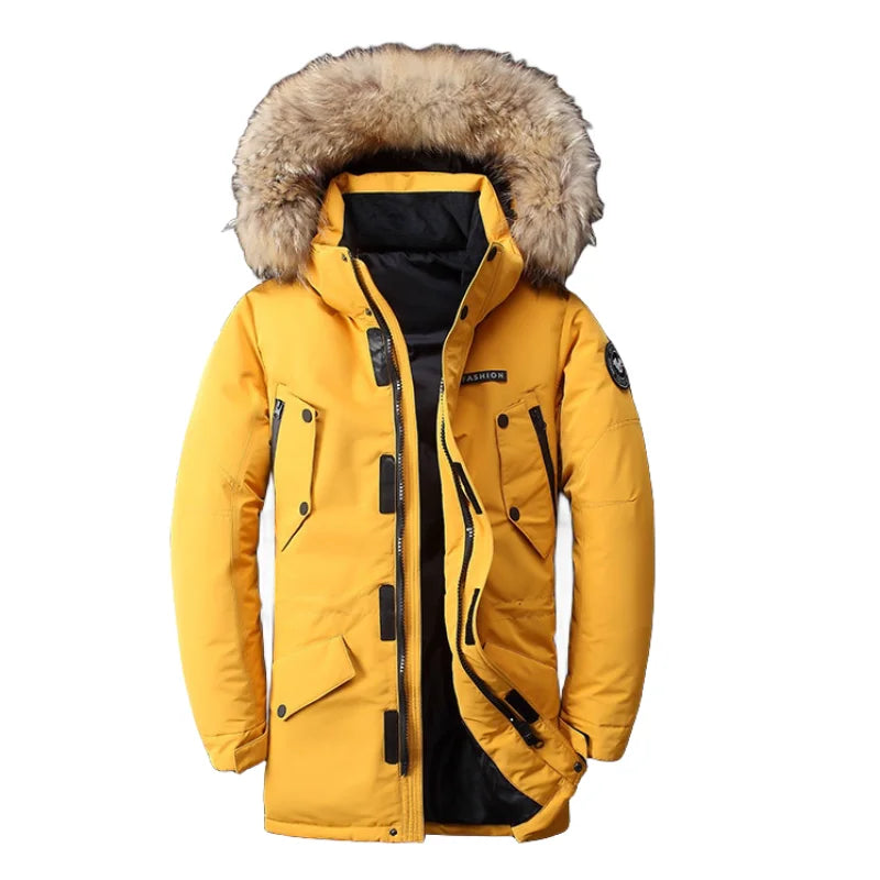 Drune | Halblange Winterjacke mit Kapuze