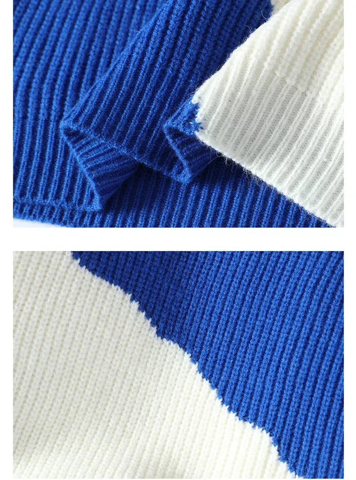 Drune | Lässiger Strickpullover mit Muster Weich und Trendy Perfekt Für Schichten-look